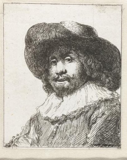 Man in a broad-trimmed hat