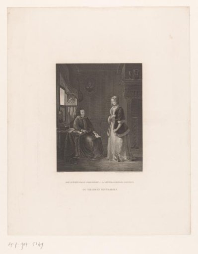 Mother and daughter with a love letter