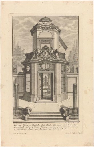 Garden house with putti
