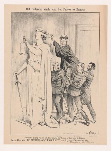 Judge removes Justitia's blindfold