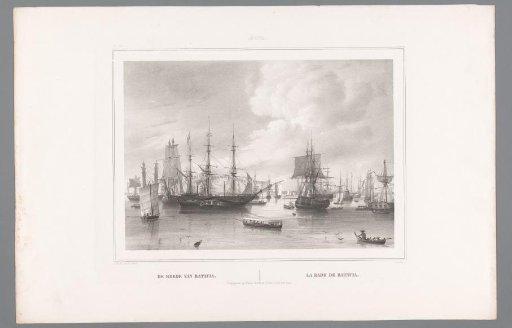 View of the anchorage of Batavia