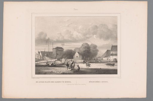 Landing place for skiffs in Batavia