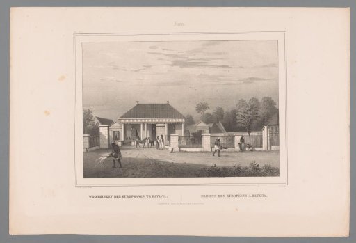 Dwellings of Europeans in Batavia