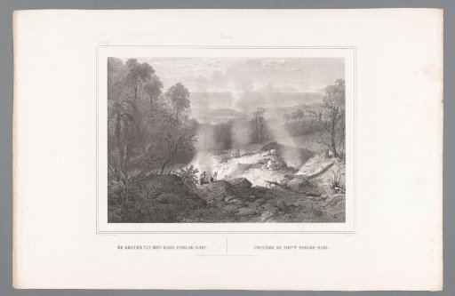 Crater of the volcano Pulu-Sari on Java