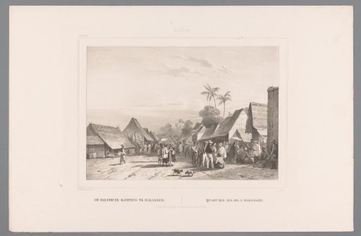 View of the Malay village in Indonesia