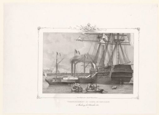 Napoleon's body is transferred to a steamship at Cherbourg
