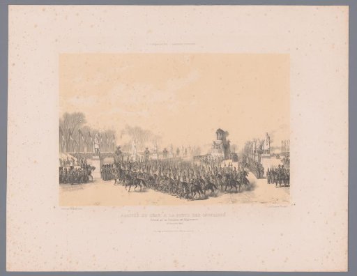 Napoleon's funeral procession arrives at the Hôtel des Invalides