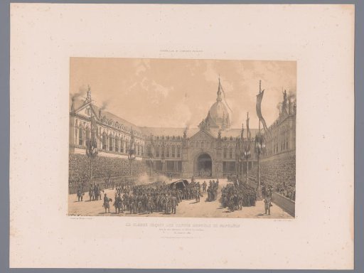 Clergy receive the mortal remains of Napoleon on the Cour d'Honneur of the Hôtel des Invalides
