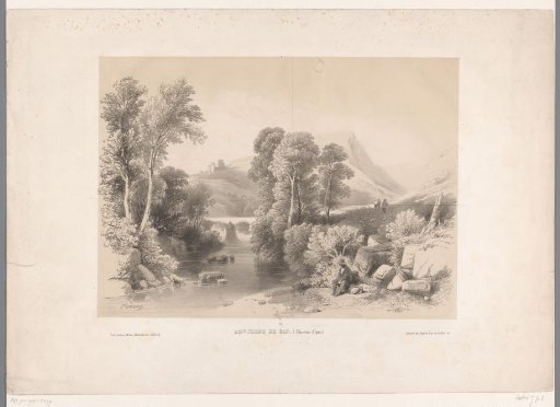 Mountain landscape with river in the vicinity of Gap