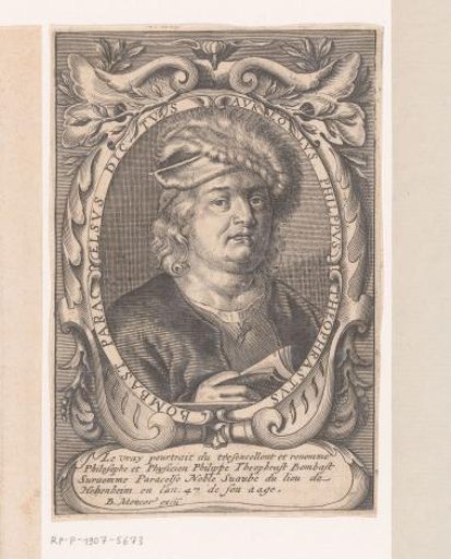 Portrait of Philippus Aureolus Theophrastus Bombastus von Hohenheim, known as Paracelsus, at the age of 47