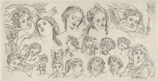 Studies of various human heads
