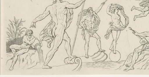 Studies of various sea gods