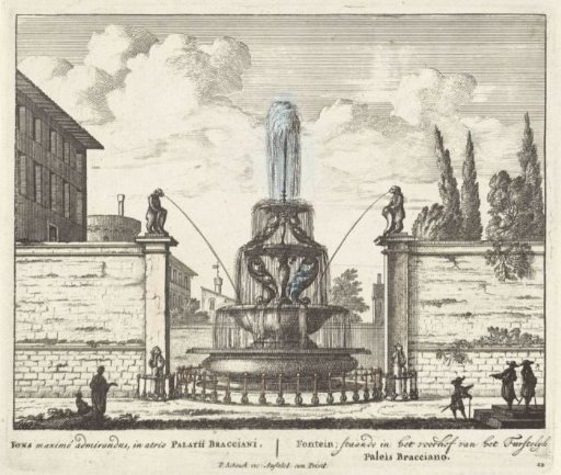 Fountain in the courtyard of the Palace of Bracciano