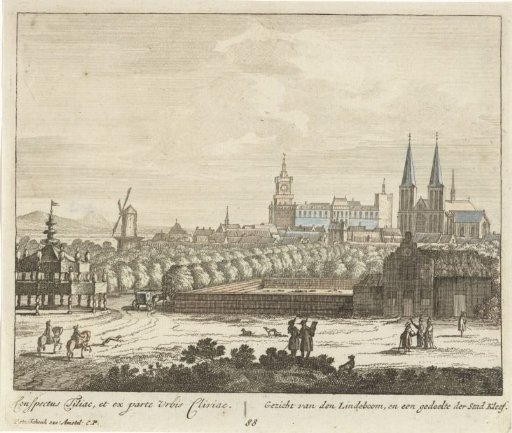 View of a part of the city of Cleves