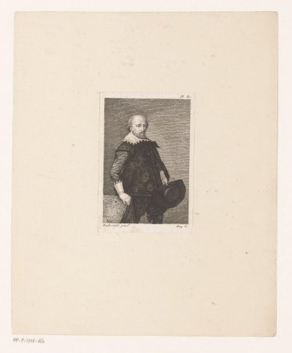 Portrait of an unknown man with a hat