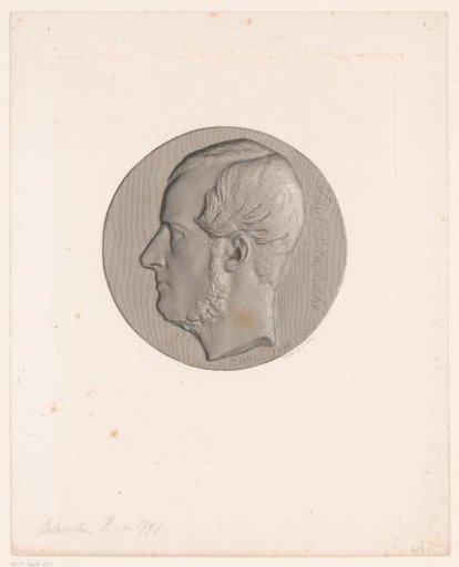 Medallion with portrait of Paul Delaroche