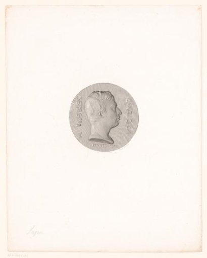 Medal with portrait of Jean-Auguste-Dominique Ingres