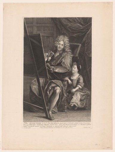 Antoine Coypel with son at the easel