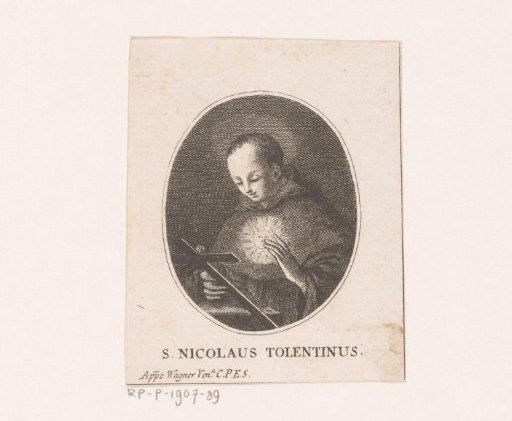 Saint Nicholas of Tolentino with a crucifix