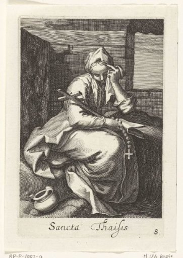Saint Thaïs of Alexandria as a hermitess
