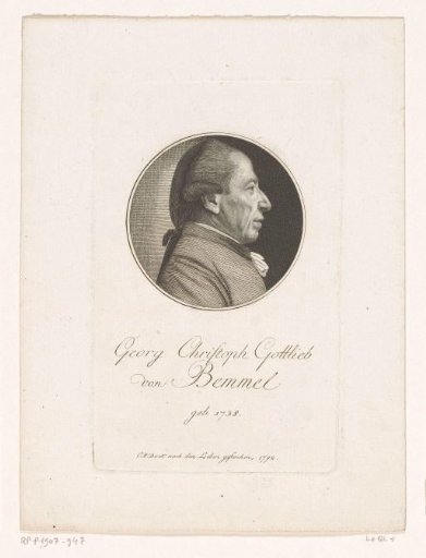 Portrait of Georg Christoph Gottlieb I von Bemmel