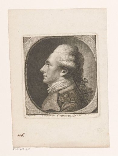 Self-Portrait of Christoph Wilhelm Bock at the age of 22