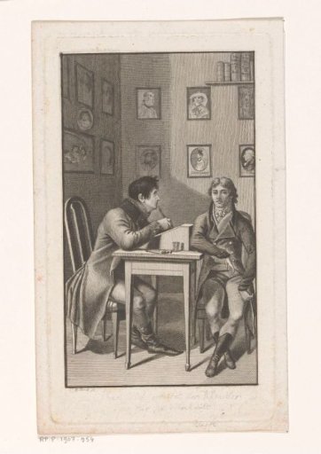 Self-Portrait of Christoph Wilhelm Bock Drawing