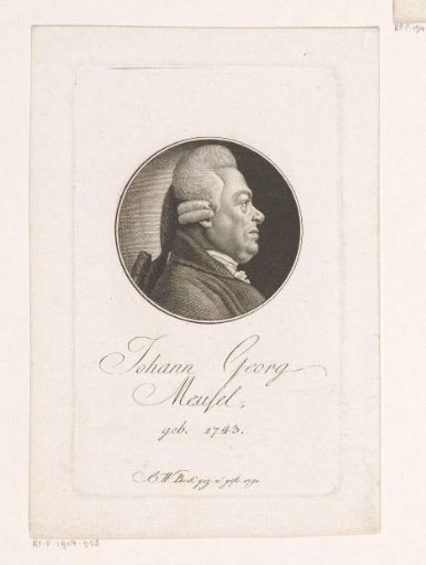 Portrait of Johann Georg Meusel