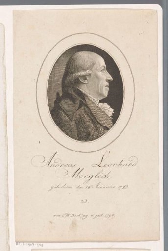 Portrait of Andreas Leonhard Moeglich