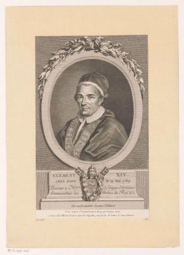 Portrait of Clement XIV in an Oval Frame