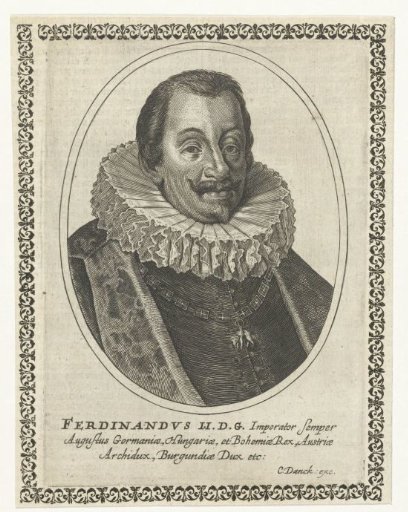 Portrait of Ferdinand II in oval