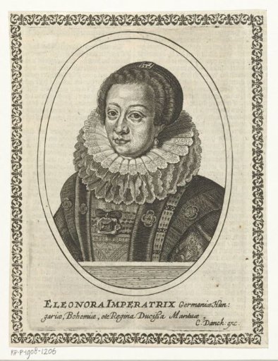 Portrait of Eleonora Gonzaga in oval