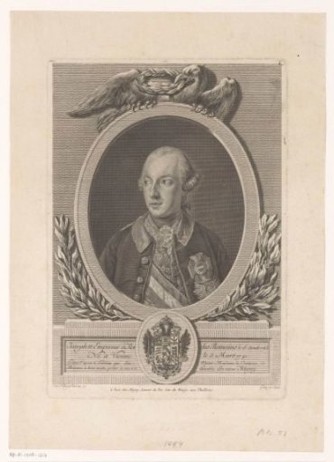 Portrait of Joseph II in an Oval Frame with an Eagle