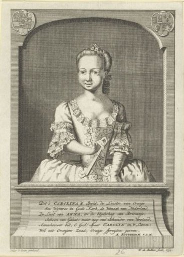Portrait of Carolina, Princess of Orange-Nassau
