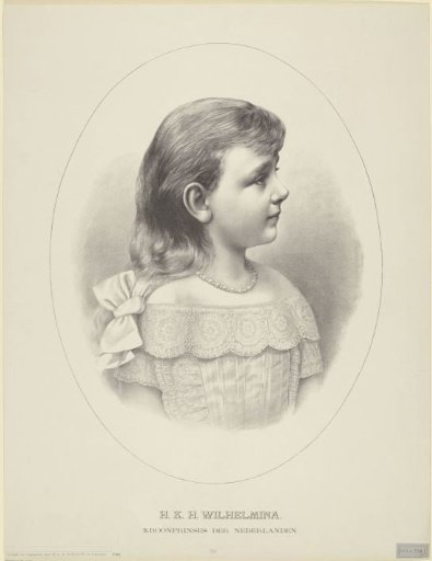Portrait of Wilhelmina, Queen of the Netherlands