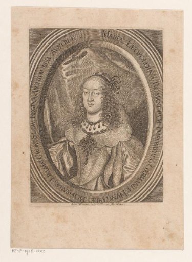 Portrait of Maria Leopoldina of Austria, wife of Ferdinand III
