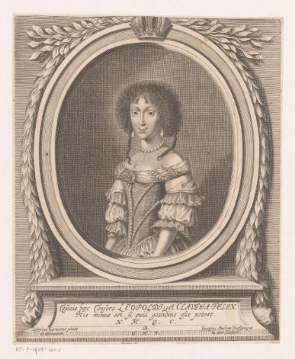 Portrait of Claudia Felizitas, Archduchess of Austria