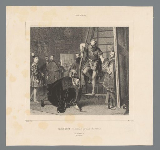 Emperor Charles V Picks Up Titian's Brush