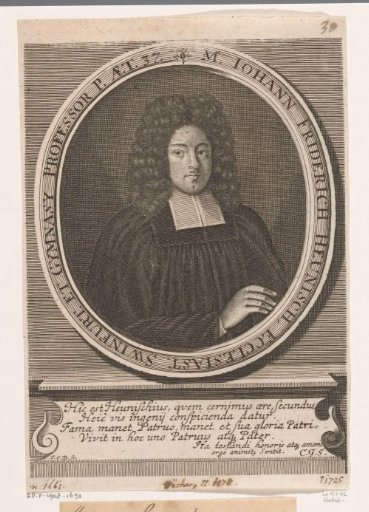 Portrait of Johann Friedrich Heunisch