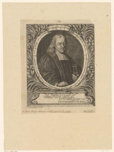 Portrait of Johann Gottfried Olearius at the age of 75