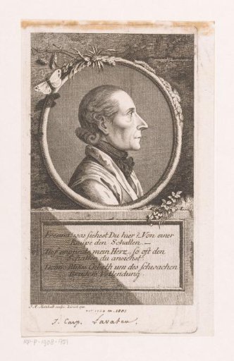 Portrait of Johann Kaspar Lavater