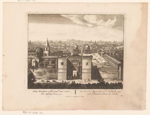 View of the Porta del Popolo, Rome