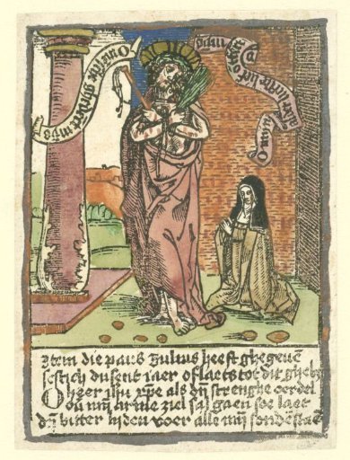 The Man of Sorrows with Saint Birgitta