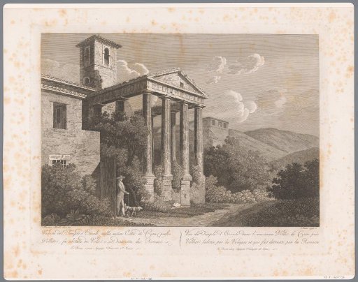 View of the Temple of Hercules in Cori near Velletri