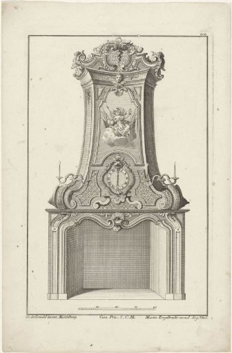 Design for a Fireplace with Minerva