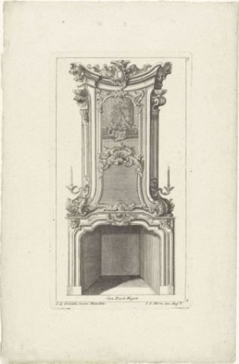 Design for a Fireplace with a Scene of a Musicking Couple