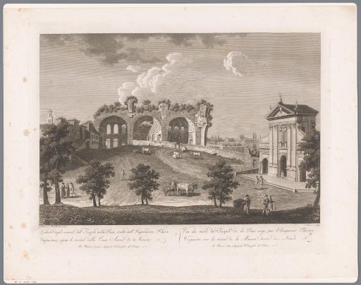 View of the Basilica of Maxentius and the Santa Francesca Romana