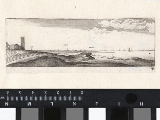 Zuiderzee with a view of Amsterdam, Weesp and Muiden