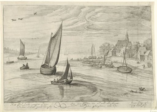 Village view on the water