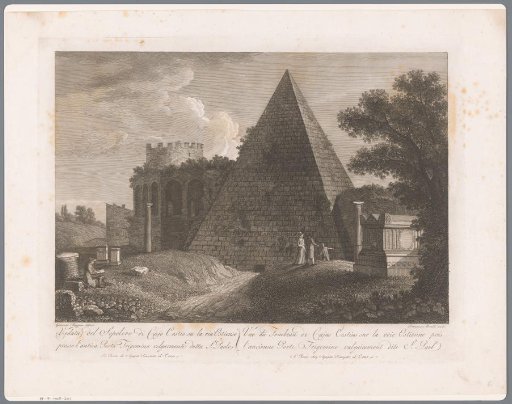 View of the Pyramid of Cestius